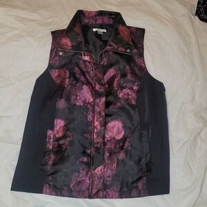 CJ Banks Black and Purple Vest